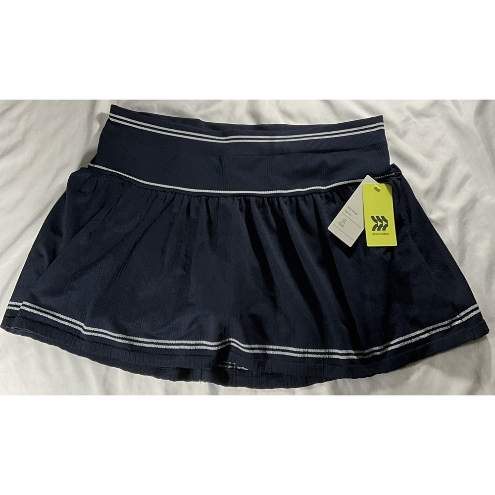 All In Motion High-Rise Blue Skort Liner Pockets 2.5" Inseam XL